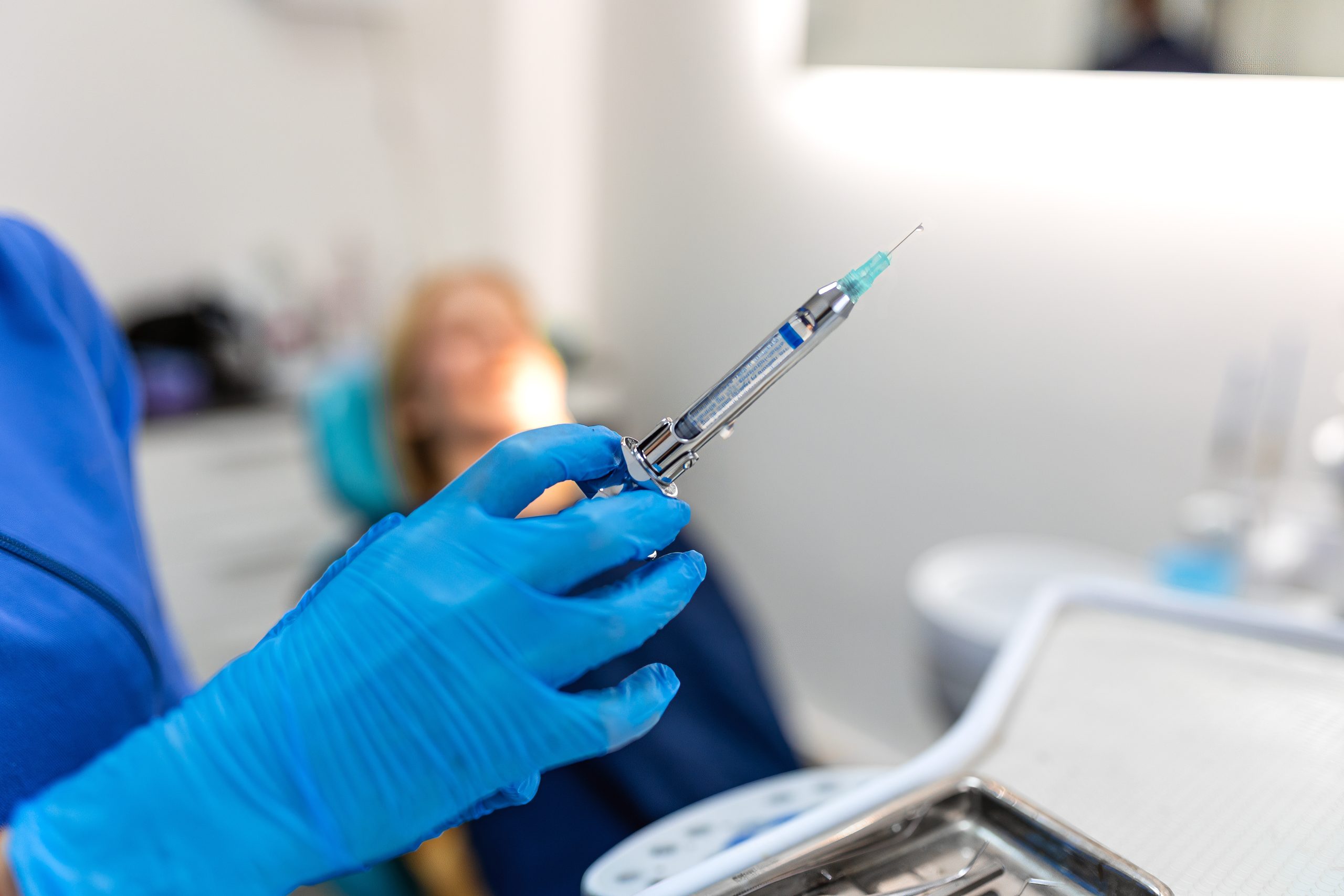 Local anesthesia being prepared for tooth removal